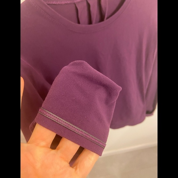Lululemon Purple Running Pullover size 2 - Picture 4 of 4